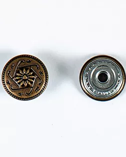 Пуговица джинсовая на ломанной ножке 14мм металл арт. ПРС-1052-1-ПРС0002693