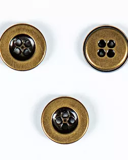 Пуговица 4 прокола латунь 16мм металл арт. ПРС-1019-2-ПРС0002705 Пуговица 4 прокола латунь 16мм металл арт. ПРС-1019-2-ПРС0002705