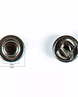 Кнопка клямерная 17мм цветной металл арт. ПРС-789-9-ПРС0030467