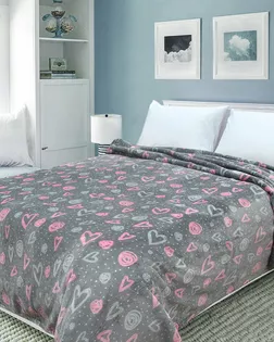 Покрывало 150*200 Happy Family велсофт Амур арт. ТДИВН-577-1-ТДИВН0111466