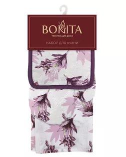 Набор кухонный Bonita, полотенце+рукавица+прихватка Лилия арт. ТДИВН-4333-1-ТДИВН0142546