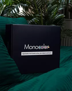 КПБ семейный Monocolor 4 нав. м351.21.21кSM рис.6095-1 бирюзовый арт. ТДИВН-5938-1-ТДИВН0153143