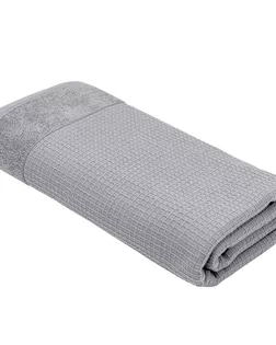 Махровое полотенце УЗБ Дабл м7736_32 XL 100*150 пеп арт. ТДИВН-5387-1-ТДИВН0153177