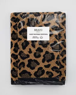 Набор полотенец УЗБ Лео м7784_05 50*80 + 70*130 беж арт. ТДИВН-6409-1-ТДИВН0158968