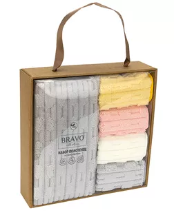 Набор полотенец НВ Фарбен м9075_2 50*90 + 30*30х4шт арт. ТДИВН-6593-1-ТДИВН0160447