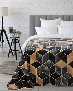 Покрывало 150*200 Happy Family велсофт Соты 2 арт. ТДИВН-6658-1-ТДИВН0160570