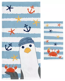 Набор полотенец НВ Пин м9049 30*60 + 60*120 арт. ТДИВН-6558-1-ТДИВН0161169