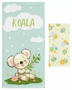 Набор полотенец НВ Коала м9048 30*60 + 60*120 арт. ТДИВН-6559-1-ТДИВН0161170