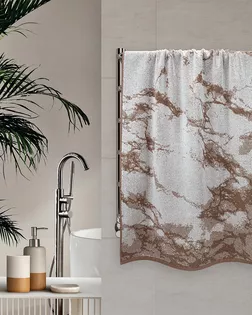 Махровое полотенце УЗБ Marmola м7804_05 M 50* 80 беж арт. ТДИВН-6603-1-ТДИВН0161335