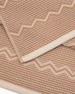 Полотенце УЗБ Зигзаг вафельное м7806_05 M 50*90 беж арт. ТДИВН-6642-1-ТДИВН0162134