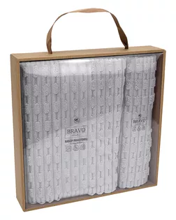 Набор полотенец НВ Фарбен м9075_32 35*75 + 70*130 св-сер арт. ТДИВН-6878-1-ТДИВН0163802