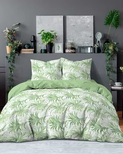КПБ Евро BRAVO Collection нав.70*70 м.261 рис.6011-1+6011а-1 Пальм арт. ТДИВН-4760-1-ТДИВН0147704