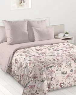 Новогодние игрушки 1 Беж Пододеяльник Евро 1 ПЕРКАЛЬ ЭКОНОМ арт 0002ПЭ арт. ТЕКСД-29910-1-ТЕКСД0029911