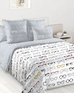 Очки 1 Сер Простыня Евро ПЕРКАЛЬ ЭКОНОМ арт 002ПЭ арт. ТЕКСД-27439-1-ТЕКСД0027440