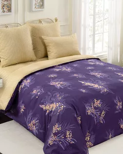 Ветки мимозы 2 Фиол КПБ 1,5 спал 2 нав арт 1150ЛН арт. ТЕКСД-27530-1-ТЕКСД0027531