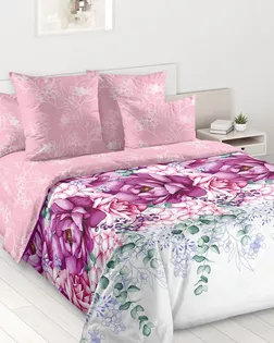 Цветочный триумф 1 роз КПБ 1,5 спал 2 нав арт 1150ЛН арт. ТЕКСД-29933-1-ТЕКСД0029934