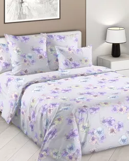 Ода нежности 1 фиол КПБ 1,5 сп 2 нав 70*70 Зима-Лето арт.1553ЧН арт. ТЕКСД-30127-1-ТЕКСД0030128