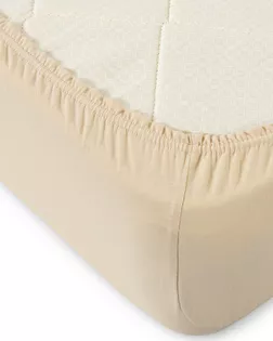 Бежевый простыня ТРИКОТАЖ 200*200*20 на резинке Р015Т арт. ТЕКСД-2684-1-ТЕКСД0002684