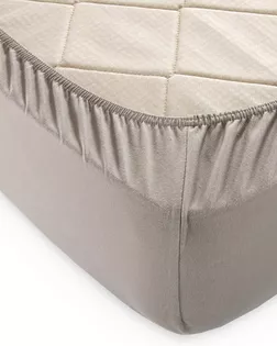 Какао простыня ТРИКОТАЖ 200*200*20 на резинке Р515Т 140гр арт. ТЕКСД-3840-1-ТЕКСД0003840