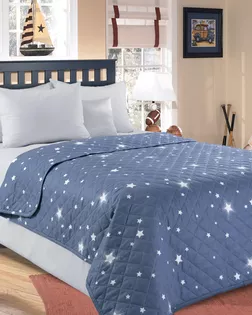 Звездное небо 1 сер Поплин 140*210 покрывало стеганое арт. ТЕКСД-22826-1-ТЕКСД0022827