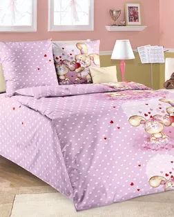 Улыбка 1 роз Перкаль 140*210 покрывало стеганое арт. ТЕКСД-29501-1-ТЕКСД0029502