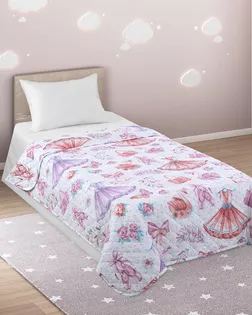 Балерина 1 роз Перкаль 140*210 покрывало стеганое арт. ТЕКСД-28548-1-ТЕКСД0028549