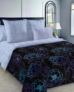 Иллюминация 1 Син Пододеяльник 2,0 спал ПЕРКАЛЬ ЭКОНОМ арт 0001ПНЭ арт. ТЕКСД-26811-1-ТЕКСД0026812