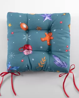 Колядки 1 Бир. подушка декор. (на стул) 40*40*6 из рогожки 902 арт. ТЕКСД-29704-1-ТЕКСД0029705