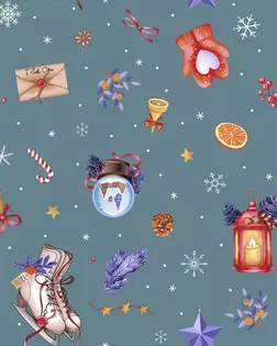 Колядки 1 бир Ваф. полотенце грунт. 47*60 (с петелькой) арт. ТЕКСД-29860-1-ТЕКСД0029861