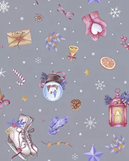 Колядки 2 сер Ваф. полотенце грунт. 47*60 (с петелькой) арт. ТЕКСД-29862-1-ТЕКСД0029863