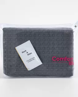 Темно-серый вафельное полотенце 100*150 ГК арт 153 СУМКА арт. ТЕКСД-29026-1-ТЕКСД0029027