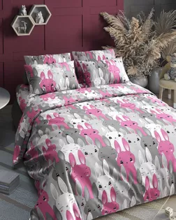 Поплин 150 ш. 105 гр.  Ушастики роз. рис. 7631/1 арт. ПДУ-80-1-Б00409.052