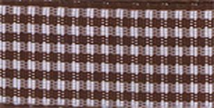 Лента с рисунком клетка SAFISA ш.0,6см, 25м (17 коричневый) арт. ГЕЛ-5351-1-ГЕЛ0024007 1