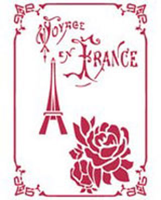 Трафарет "Voyage en France" арт. ГЕЛ-7065-1-ГЕЛ0064242 1