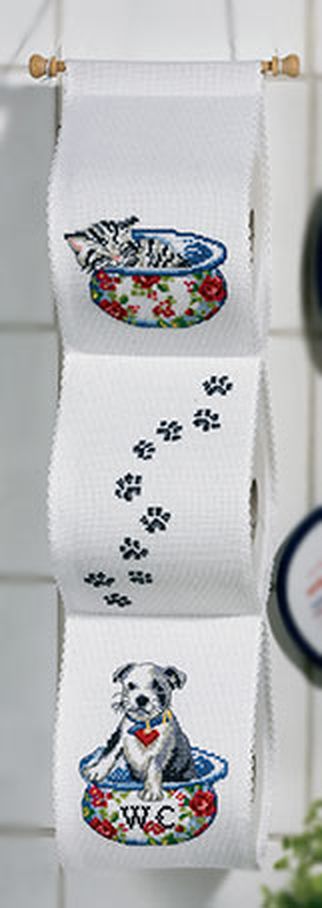 Набор для вышивания держателя для туалетной бумаги "Верные друзья" арт. ГЕЛ-17457-1-ГЕЛ0062521 1