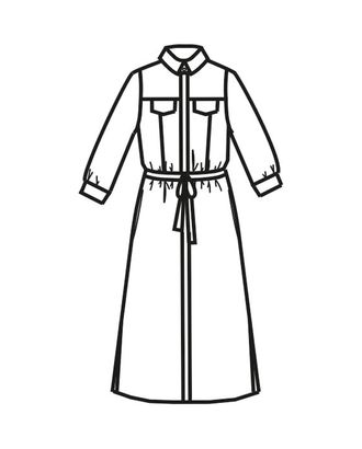 Выкройка: платье Ж-1907 арт. ВКК-2319-1-ВП0108