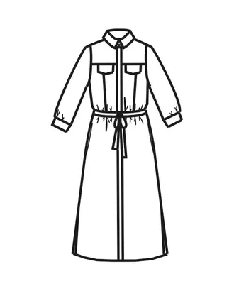 Купить Выкройки для кормящих Выкройка: платье Ж-1907 арт. ВКК-2319-1-ВП0108 оптом в Казахстане