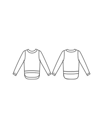 Выкройка: блуза Т-1908 арт. ВКК-2310-30-ВП0102