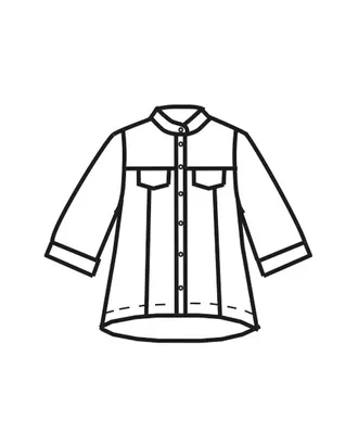 Купить Выкройки для кормящих Выкройка: рубашка Ж-1908 арт. ВКК-2315-10-ВП0109 оптом в Казахстане