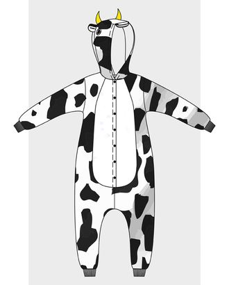 Выкройка: кигуруми (единорог, корова, панда) арт. ВКК-2563-7-ВП0350