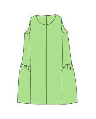 Выкройка: летнее платье № 18 арт. ВКК-2829-13-ВП0508