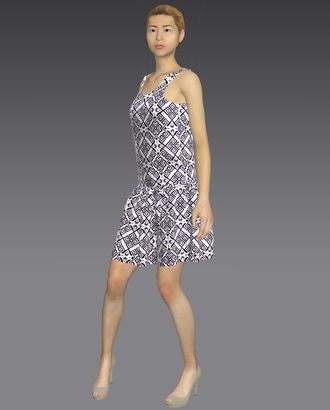 Выкройка: платье с бретелями арт. ВКК-2303-7-ВП0093