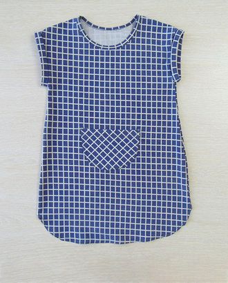 Выкройка: детское платье-туника со спущенным плечом Д-22 арт. ВКК-4120-6-ВП1014