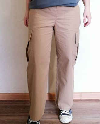 Выкройка: женские прямые брюки карго F032 арт. ВКК-4262-1-ВП1161