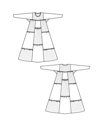 Выкройка: платье «Сударыня» арт. ВКК-3060-11-ВП0741