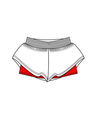 Выкройка: шорты гимнастические арт. ВКК-2992-2-ВП0669