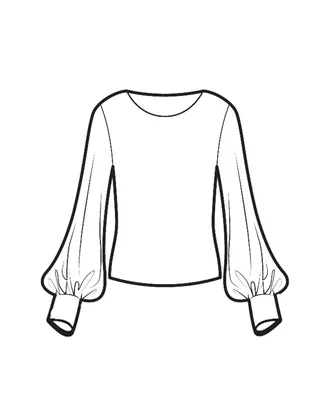 Купить Выкройки детской одежды для девочек Выкройка: блузка 4-5 арт. ВКК-3132-1-ВП0809 оптом в Казахстане
