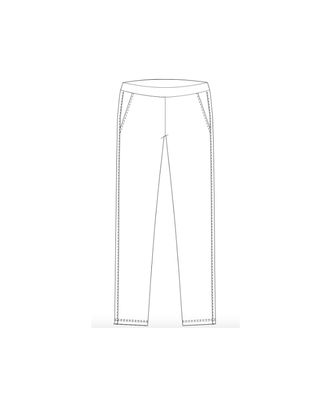 Выкройка: брюки с лампасами трикотажные_ES-92 арт. ВКК-4685-14-ВП1406