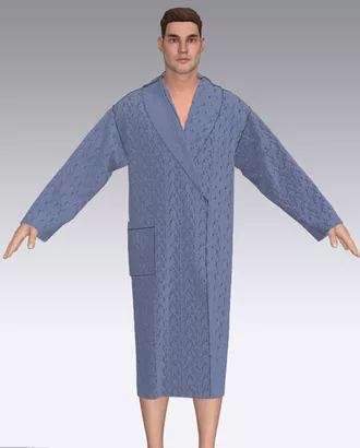 Купить Выкройка: халат махровый для мужчин М-06 арт. ВКК-4199-1-ВП1091 оптом в Казахстане