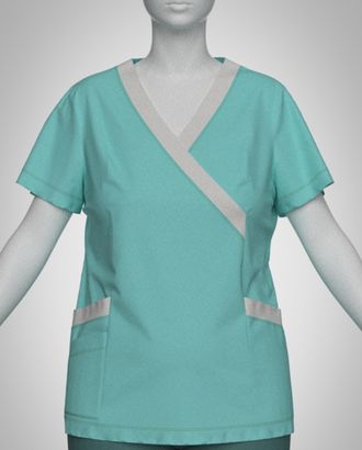 Выкройка: блуза медицинская «Надя» арт. ВКК-2983-20-ВП0660